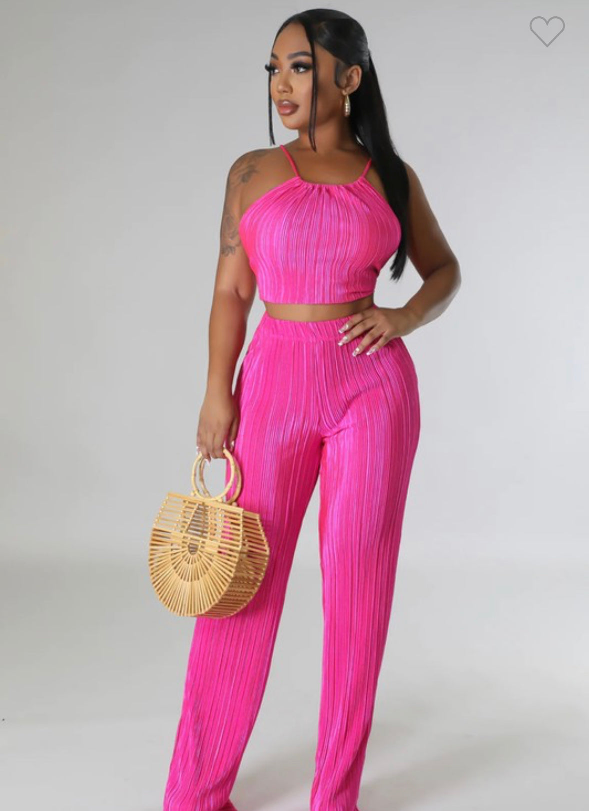 She In Her Mood Set - Fuchsia