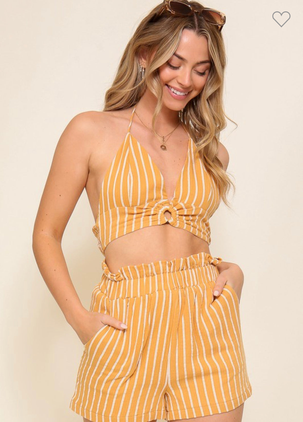 Sunny 2 Piece Set - Mustard