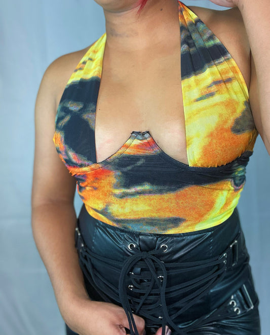 Angela Top - Black/Multi