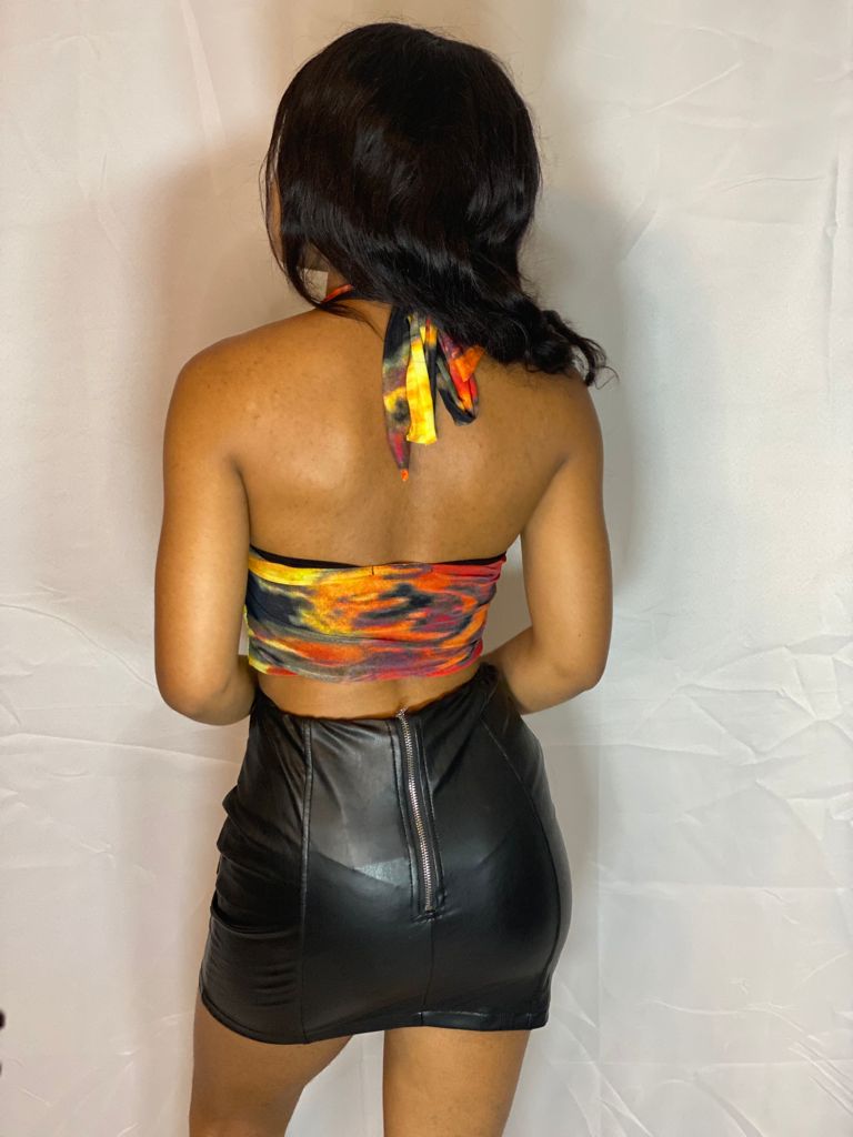 Angela Top - Black/Multi