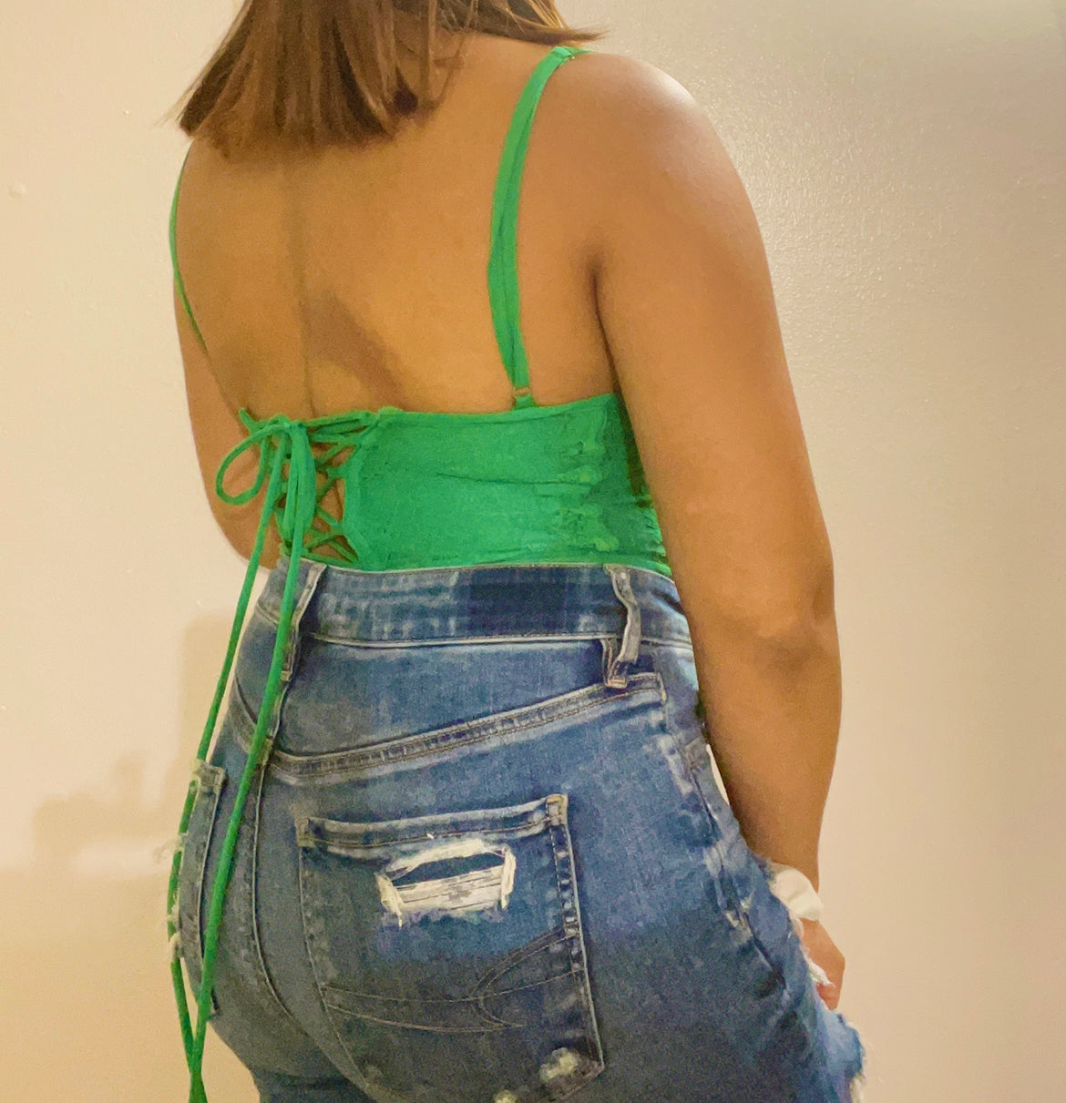 Eve Bustier Corset - Green