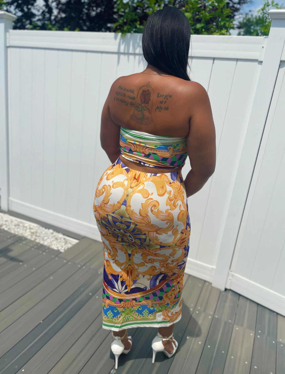 Victoria 2 Piece Set - Green Multi
