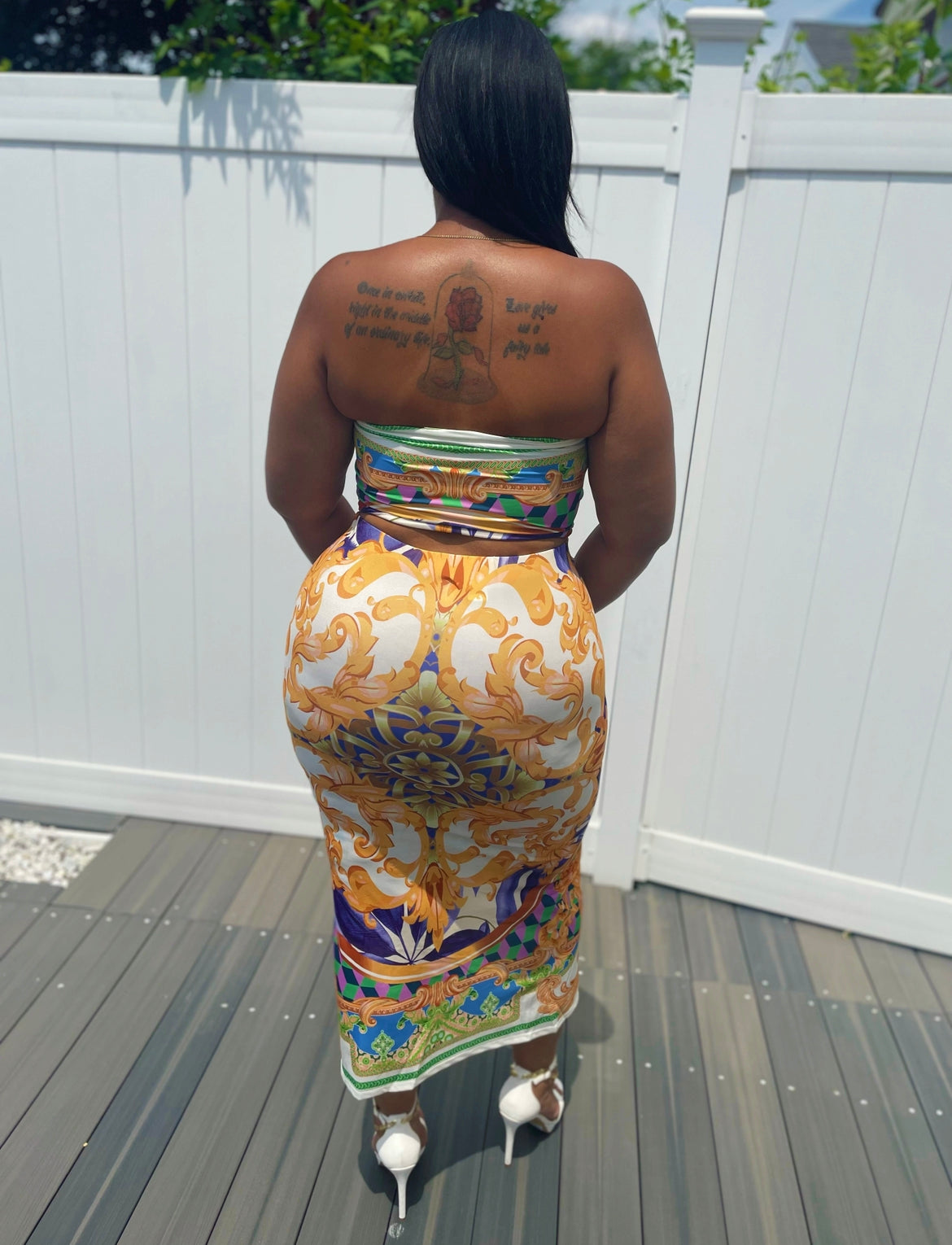 Victoria 2 Piece Set - Green Multi
