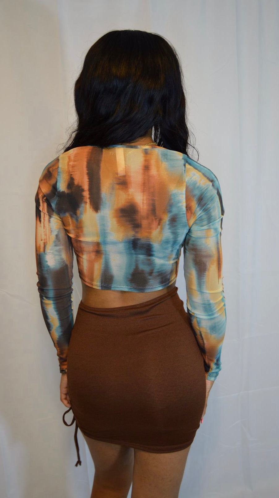 Ana 2 Piece Set - Brown/Blue