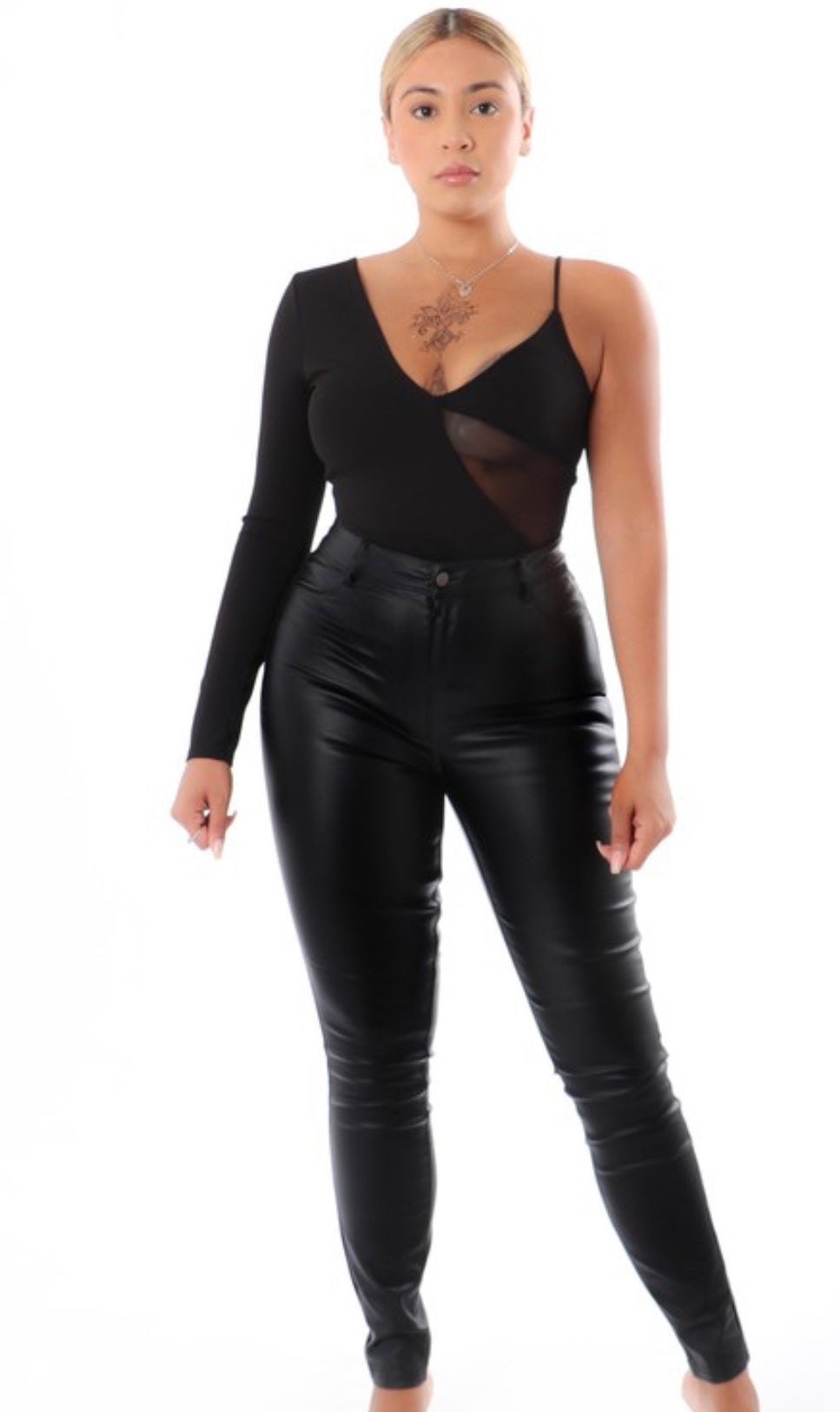 Your New Obsession High Waisted PU Leather Pants - Black