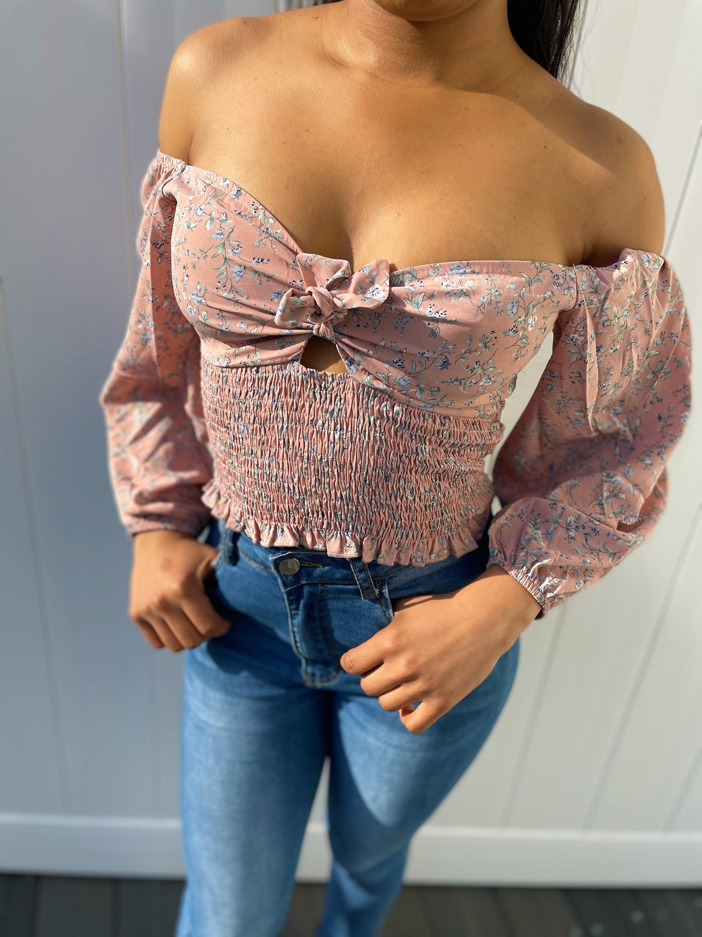 Isabella Floral Top - Pink