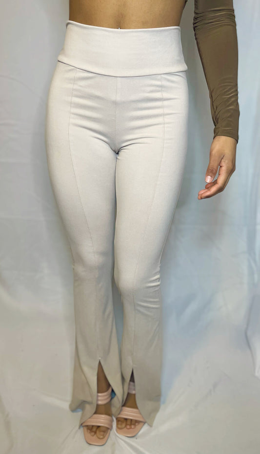 Tiffany Flare Pants - Oatmeal