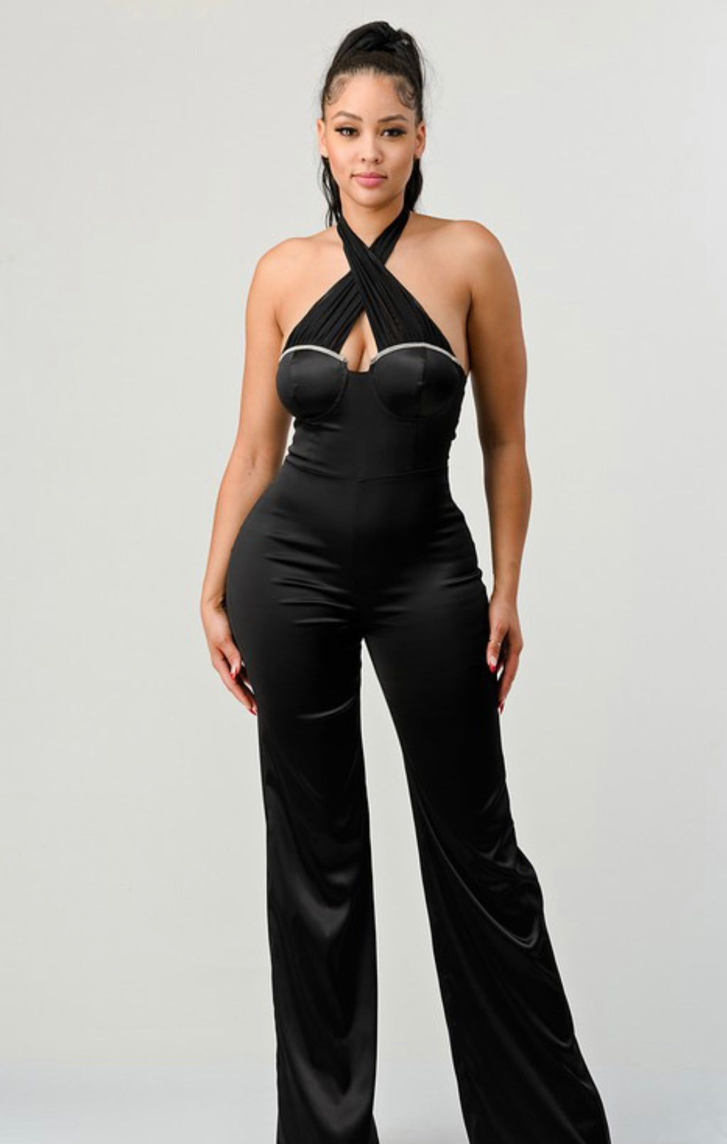 The Focus Is Different Jumpsuit - Black